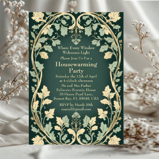 Invitation Cottagecore Vintage William Morris Pendaison de cr