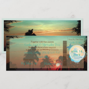 Invitation Coucher de soleil de Pix-Dezines Boarding Pass