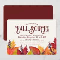 Couleur de dîner de Soiree d'automne de l'automne