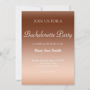 Invitation Couleur d'eau colorée Bachelorette Party