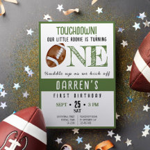 Couleur d'eau douce Rookie Football 1er anniversai