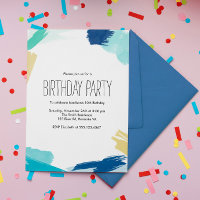 Couleur d'eau Peinture griffes fête d'anniversaire