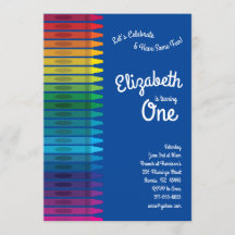 Couleur des Crayons Enfants 1er anniversaire Fête