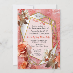 Invitation Couleur douce 2024 des fleurs Peach Fuzz