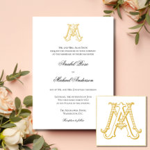COULEUR ÉDITABLE AM Monogramme ou MA Monogramme