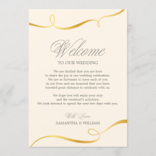 Invitation Couleur faite sur commande de la note   d'accueil