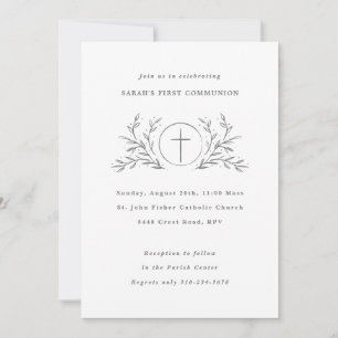Invitation Couleur personnalisée Eucharistie Première communi