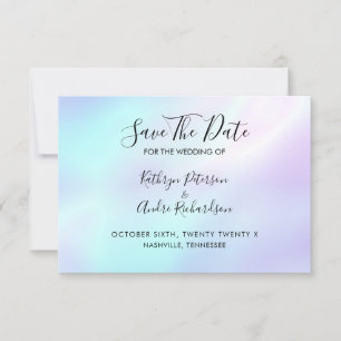 Invitation Couleur violet bleu Maj Enregistrer La Date Invita