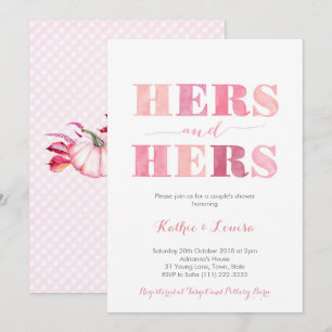 Invitation Couleurs Automne Lesbienne Gay Femme Couples Douch