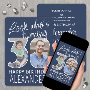 Invitation Couleurs DIY • Joyeux 30e Anniversaire 2 Photos