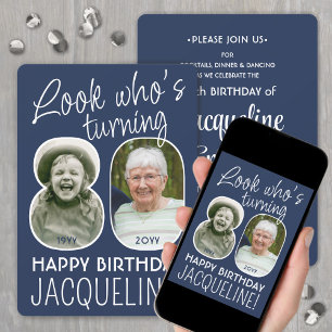 Invitation Couleurs DIY • Joyeux 80e Anniversaire 2 Photo