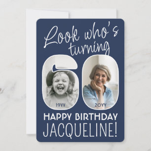 Invitation Couleurs DIY • Regarde qui a 60 ans Fête d'anniver