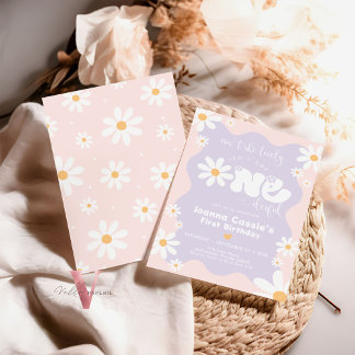 Invitation Couleurs modifiables UN Daisy Daisy Été Anniversai