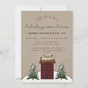 Invitation Country Saltbox Rustique Famille Vacances Open Hou