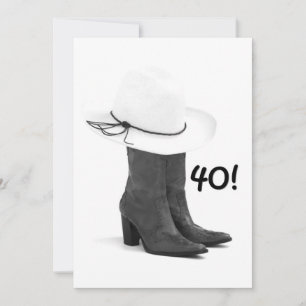 Invitation COUNTRY WESTERN pour les 40 ans