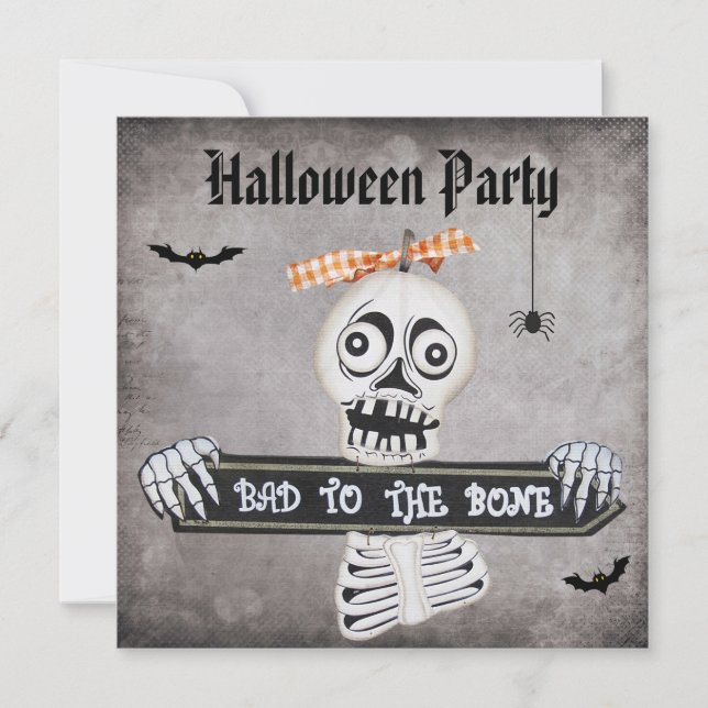 Invitation Coup de coeur pour la fête d'Halloween à la sodomi (Devant)