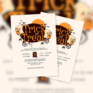 Invitation Coupe de fantôme ou fête d'Halloween