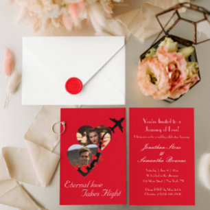 Invitation Couple d'amour éternel, Photo, Romantique, Mariage
