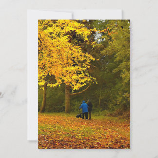 Invitation couple d'automne