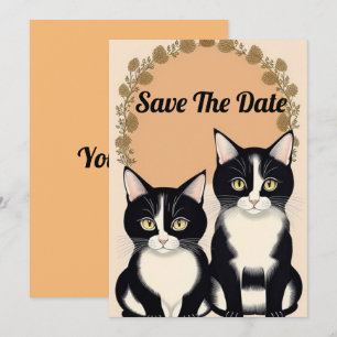 Invitation Couple de chat adorable