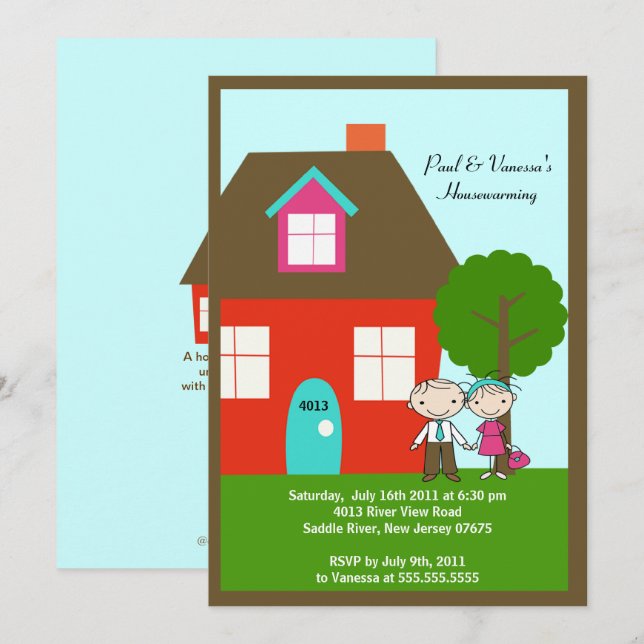 Invitation Couple de la figure CUTE Stick ~ Ménage (Devant / Derrière)