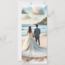 Couple de plage de mariage