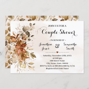 Invitation Couples Douche Eucalyptus Automne Mariage Automne