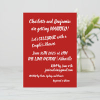 Couples Douche Gras Rouge Jouer Typographie Amusan
