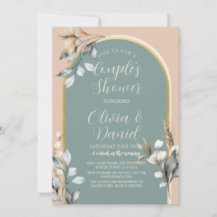 Invitation Couples Neutres de douche Partie d'engagement roma
