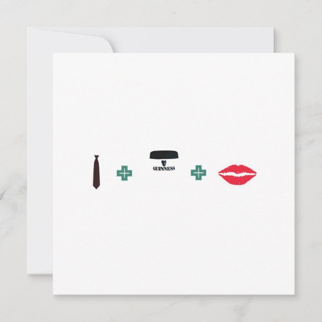 Invitation Couples Party - thème irlandais (Devant)