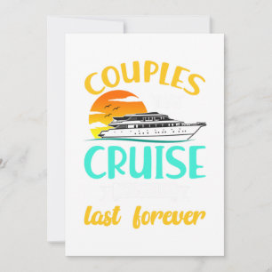 Invitation Couples Qui Croisent Ensemble Cruise Navire Croisi