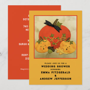 Invitation Couples Wedding showers d'automne