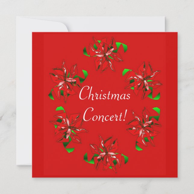 Invitation Courbe de Noël (Devant)