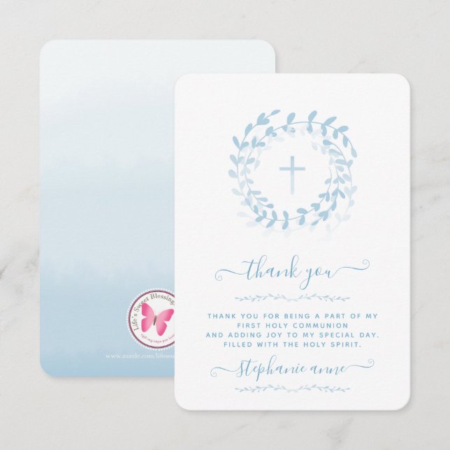 Invitation Courbe et croix bleues communales (Devant / Derrière)