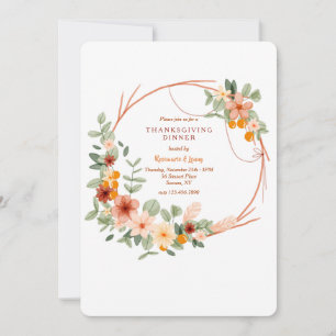 Invitation Couronne d'automne