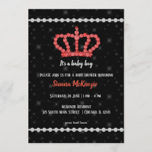 Invitation Couronne de diamants scintillants - choisissez vot