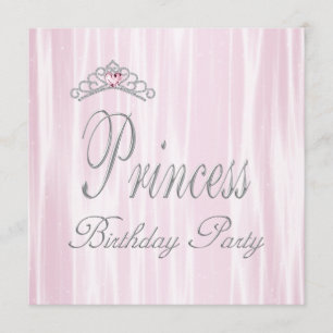 Invitation Couronne de Fête d'anniversaire de princesse pour