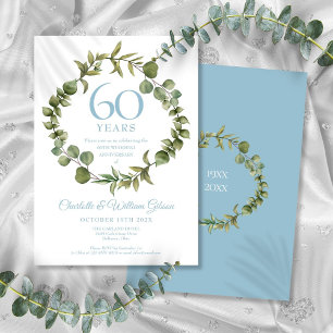 Invitation Couronne de verdure pour les 60 ans de mariage