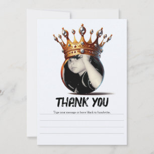 Invitation Couronne d'or du roi de basket-ball Anniversaire M