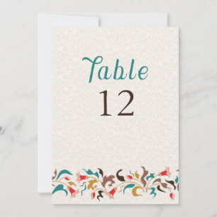 Invitation Couronne florale élégante moderne pour numéro de t
