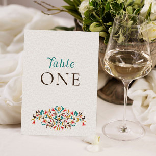 Invitation Couronne florale élégante moderne pour numéro de t
