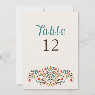 Invitation Couronne florale élégante moderne pour numéro de t