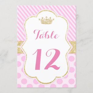 Invitation Couronne rose de parties scintillantes d'or de