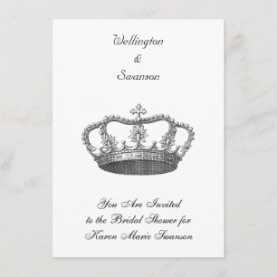 Invitation Couronne royale classique