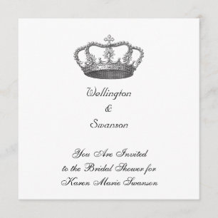Invitation Couronne royale classique