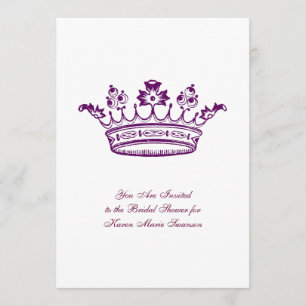 Invitation Couronne Violette
