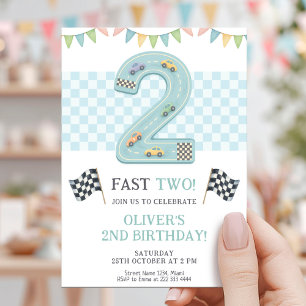 Invitation Course Pastel Anniversaire Rapide Deux