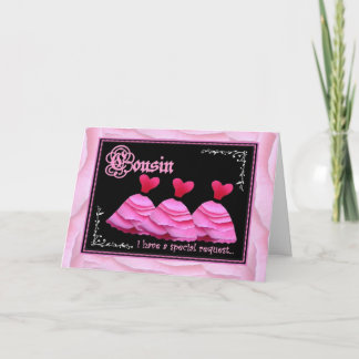 Invitation Cousin Serez-Vous Ma Femme D'Accueil ?