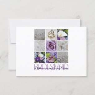Invitation Cousin S'il vous plaît être Bridesmaid