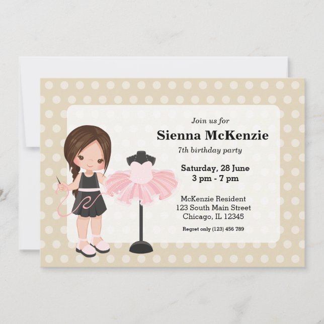 Invitation Couturière (Devant)